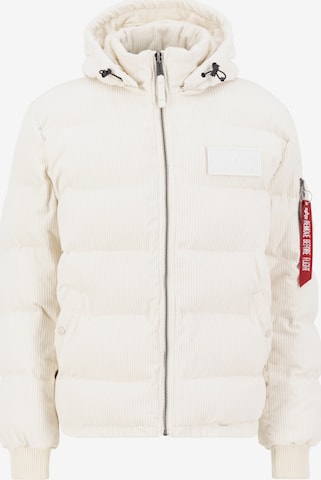 Veste d’hiver ALPHA INDUSTRIES en blanc : devant