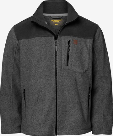 Hero Fleecejacke 'Joel' in Grau: Vorderseite