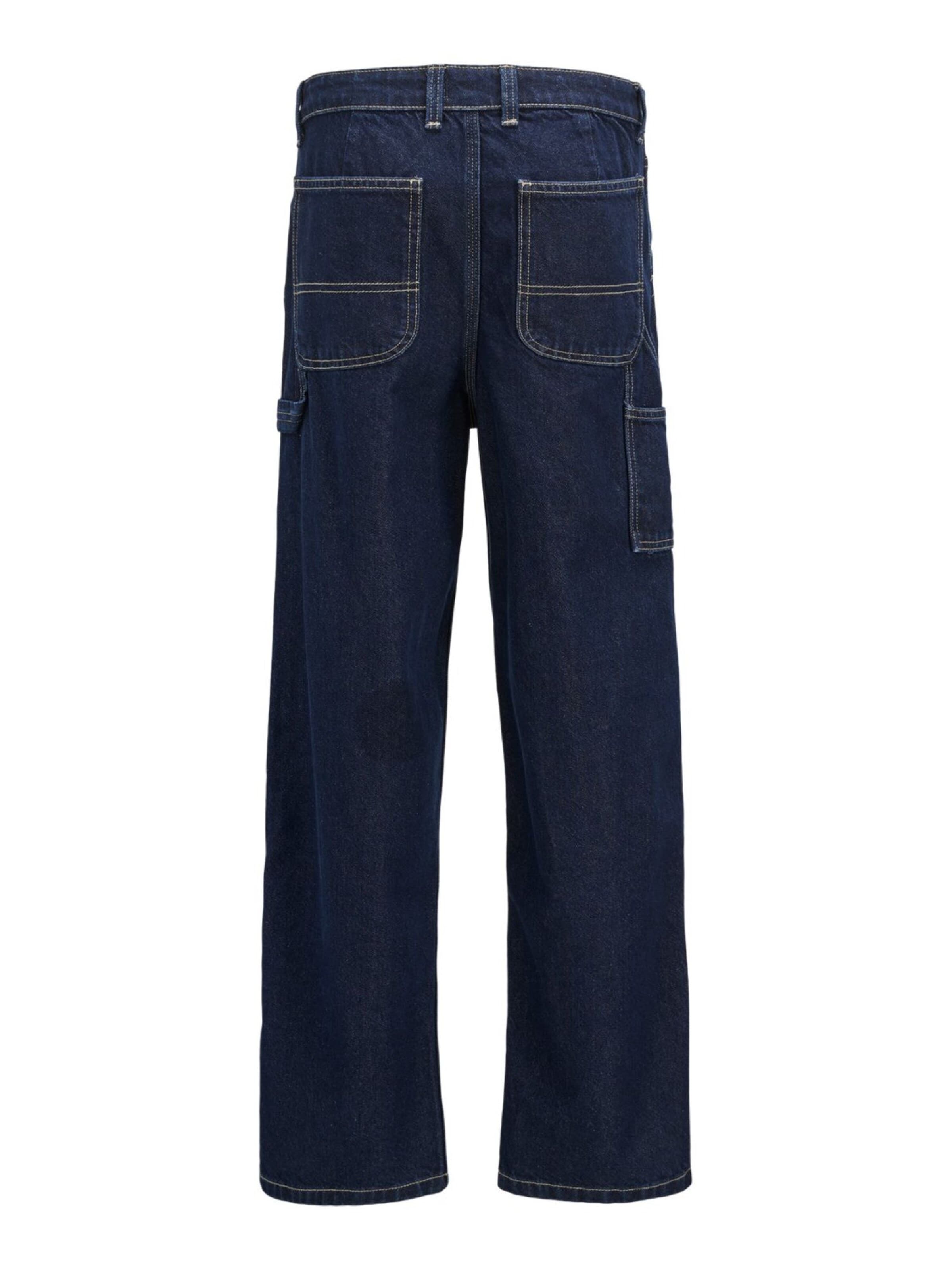 Jack & Jones Junior Wide leg Jeans 'JJIALEX JJCARPENTER' in Blauw