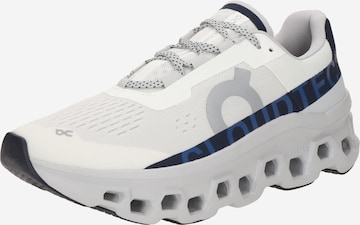 On Juoksukengät 'Cloudmonster' värissä valkoinen: etupuoli