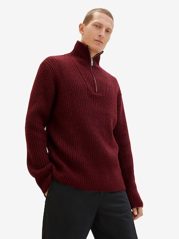 TOM TAILOR Sweater in Red