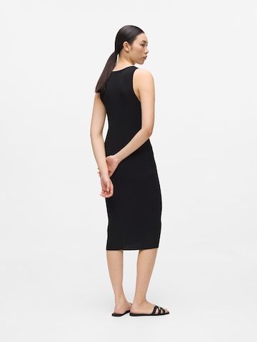 Karl Lagerfeld Πλεκτό φόρεμα ' Strickkleid mit Logo ' σε μαύρο