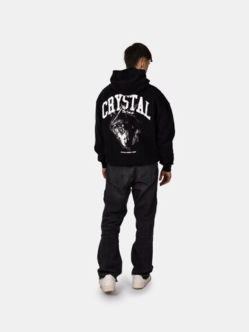 Crystal Paris Sweatshirt 'Nightwolf' in Black