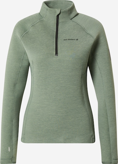 JACK WOLFSKIN Athletic Sweater 'ATHLETIC' in mottled green, Item view