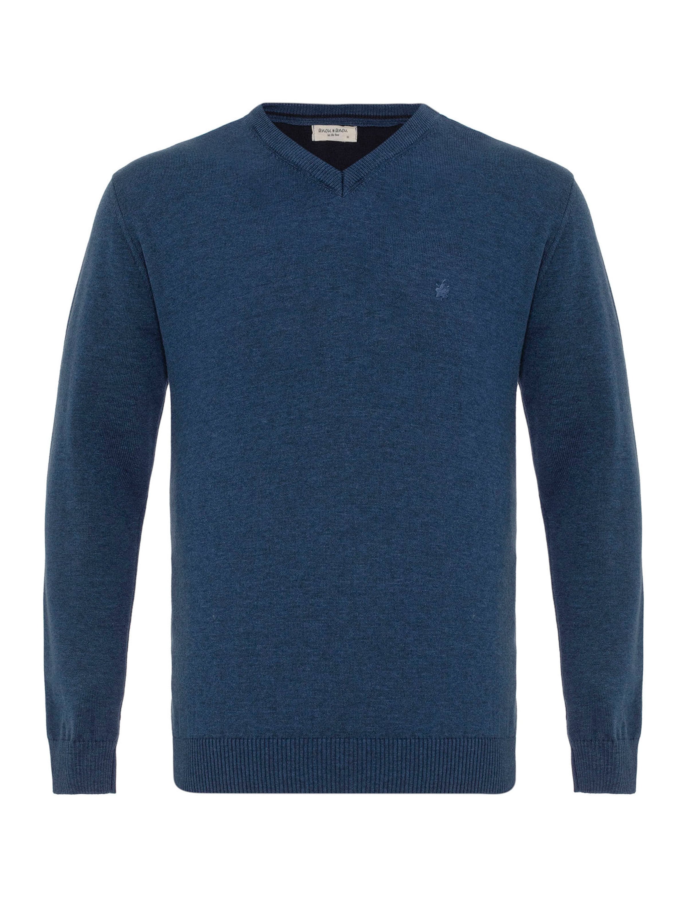 Anou Anou Svetr – modrá: přední strana