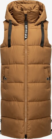 NAVAHOO Vest in Brown: front