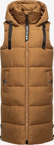 NAVAHOO Vest in Brown: front