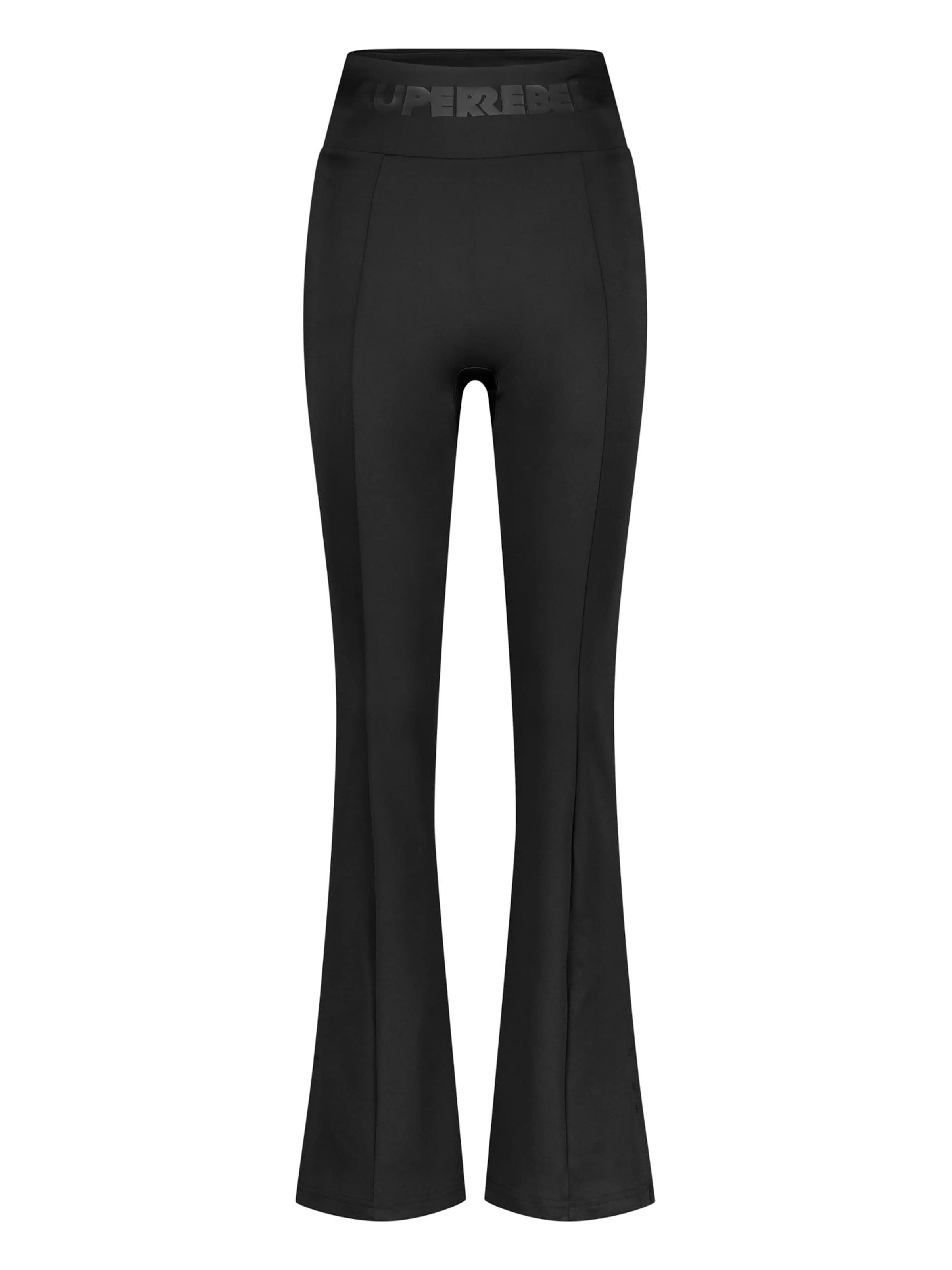 évasé Leggings 'CATE' SUPERREBEL® GEAR en noir : devant
