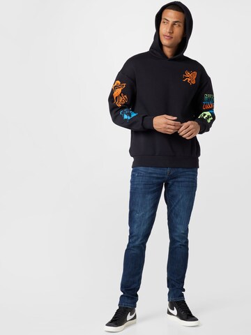 JACK & JONES Sweatshirt 'WALKER' in Schwarz
