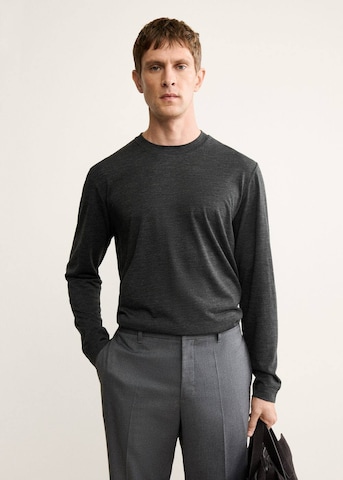 MANGO MAN Shirt 'Castell' in Grau: Vorderseite