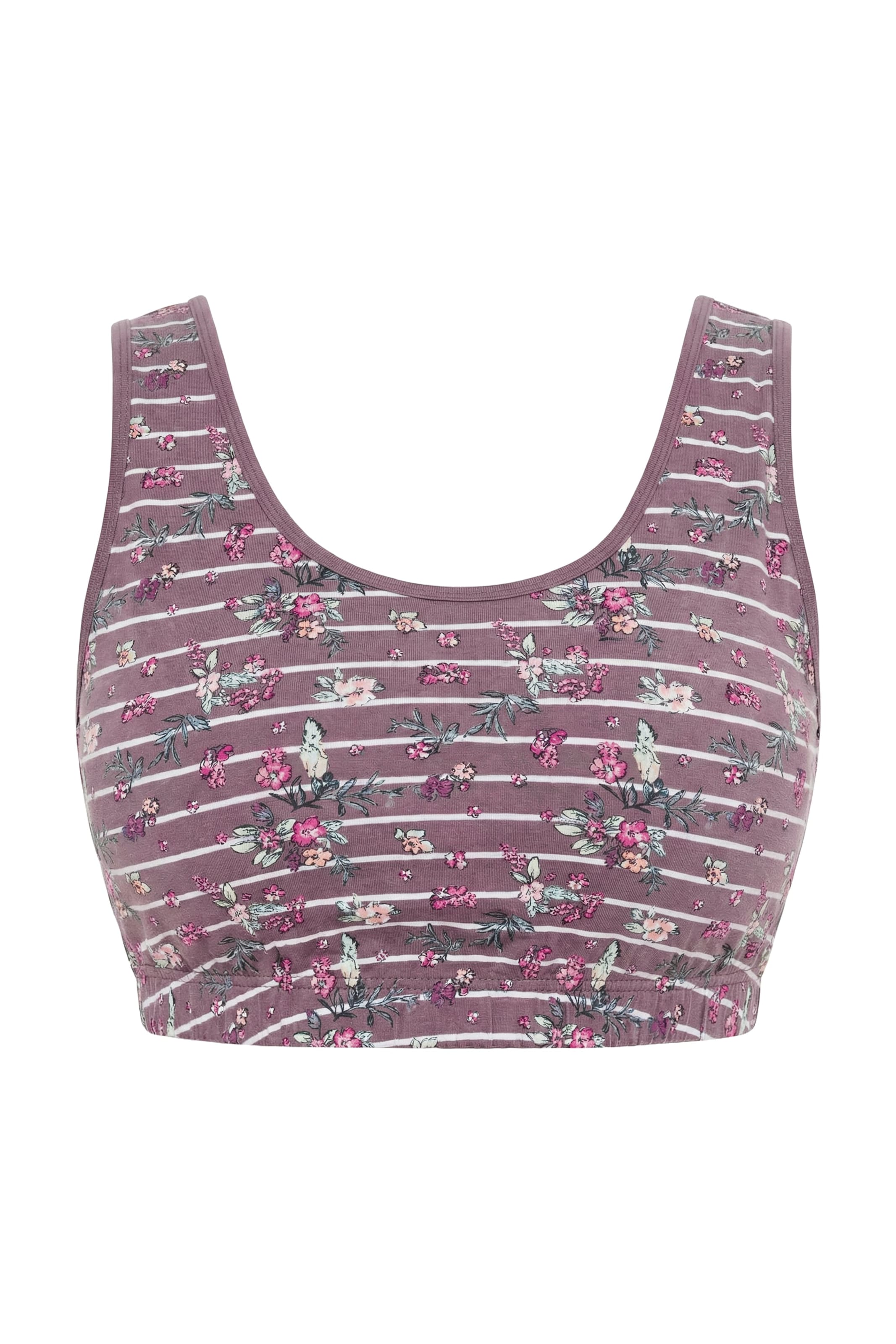 Ulla Popken Bustier Melltartó - lila: elől