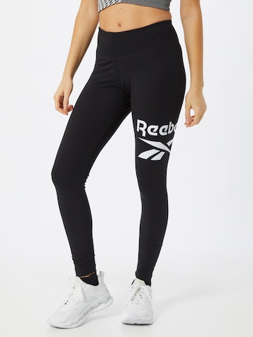 Reebok Skinny Sportsbukser i sort: forside