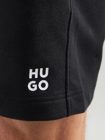 HUGO Loosefit Broek 'DEVON' in Zwart