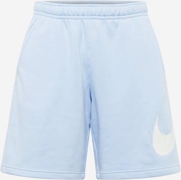 Nike Sportswear - Regular Calças 'Club' em azul: frente