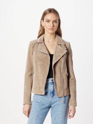 FREAKY NATION Between-Season Jacket 'Taxi Driver' in Beige: front