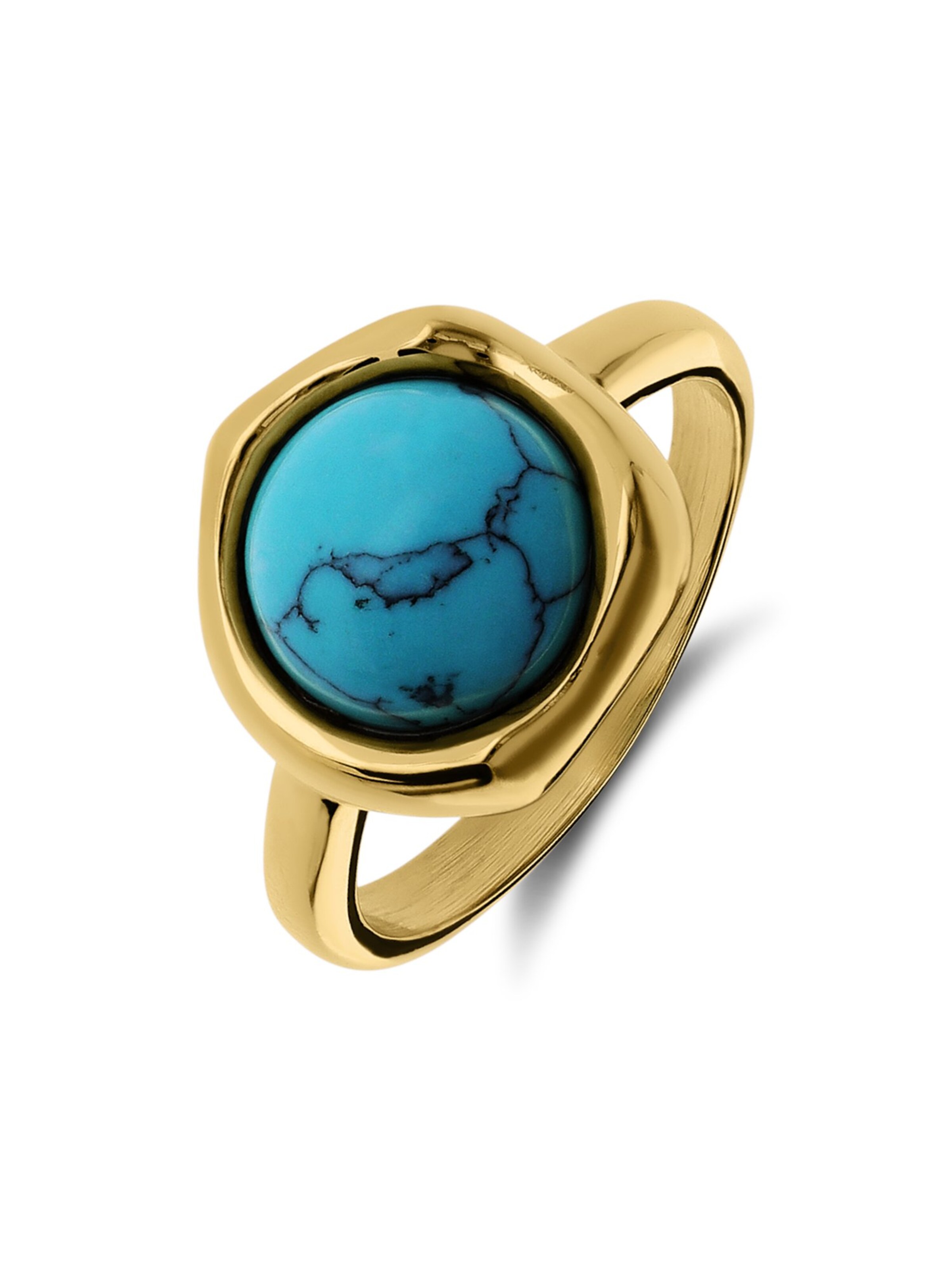 Lucardi Ring in Gold: Vorderseite