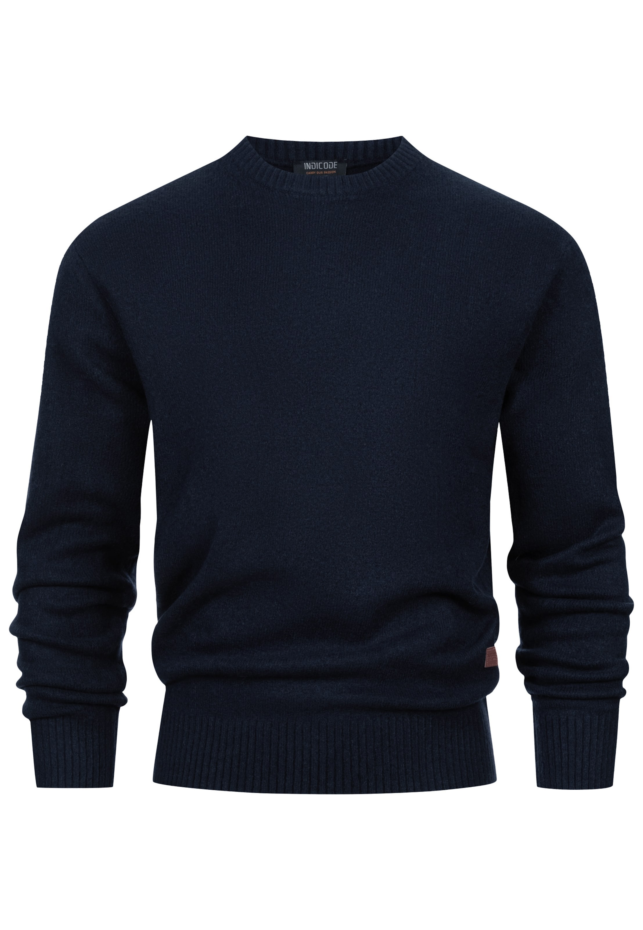 INDICODE JEANS Sweater 'INTrax' in Blue: front