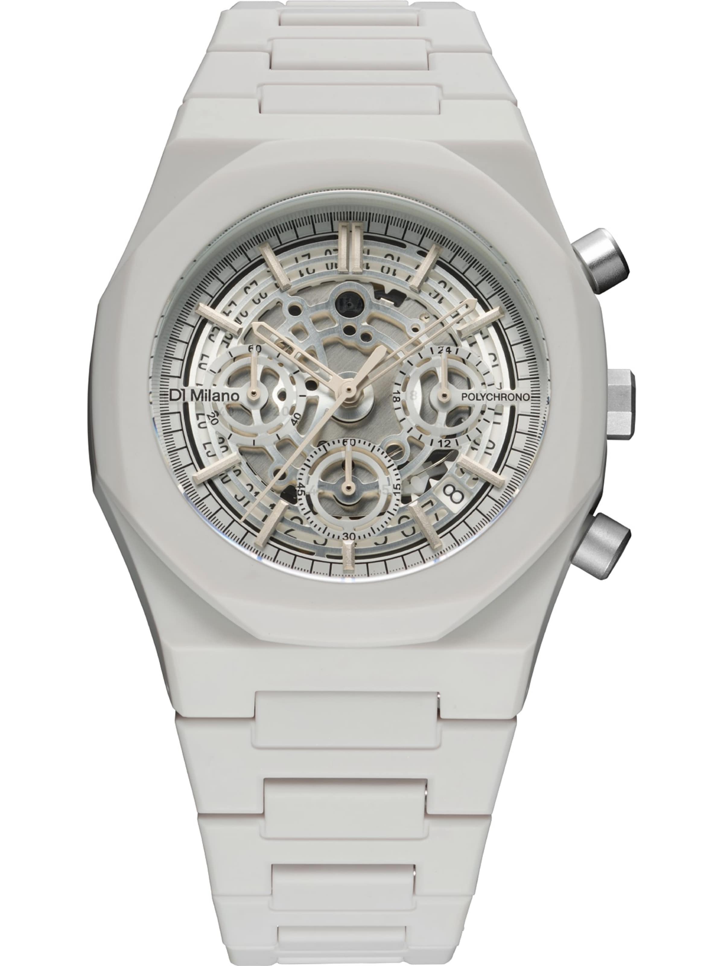 D1 Milano Analoguhr 'PHBJ10' in Grau: Vorderseite