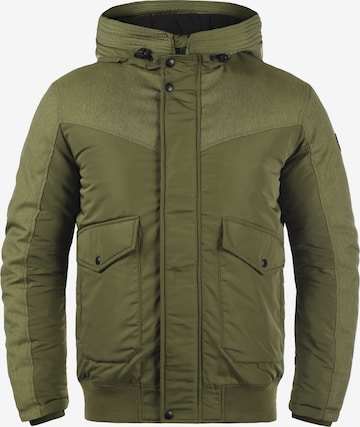 !Solid Winter Jacket in Green: front