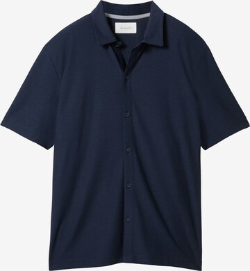 TOM TAILOR Comfort fit Button Up Shirt in Blue: front