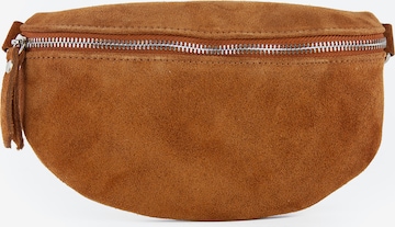 lePelou Gürteltasche 'VALENTINA small' in Braun: Vorderseite