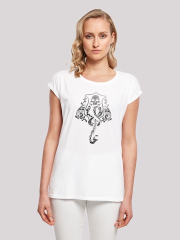 T-shirt 'Harry Potter Dark Mark' F4NT4STIC en blanc : devant