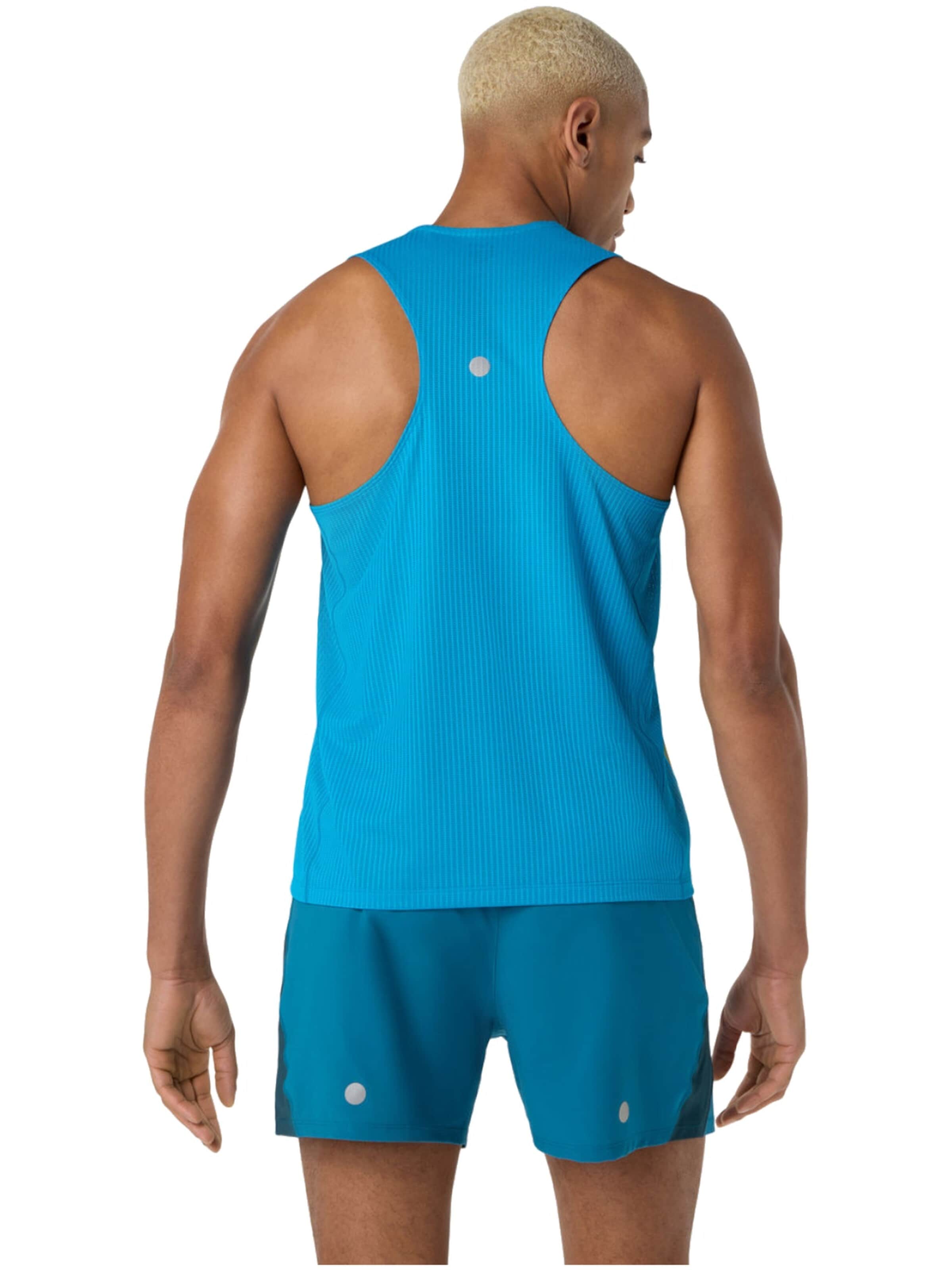 ASICS Shirt 'ASICS Road Fade Singlet' in Blauw