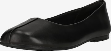CLARKS Ballerinas 'Livia' in Schwarz: Vorderseite