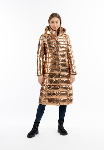 MYMO Winter Coat in Gold: front