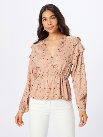 LOVJOI Blouse 'MARILIN' in Bruin: voorkant