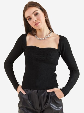 Bianco Lucci - Pullover em preto: frente