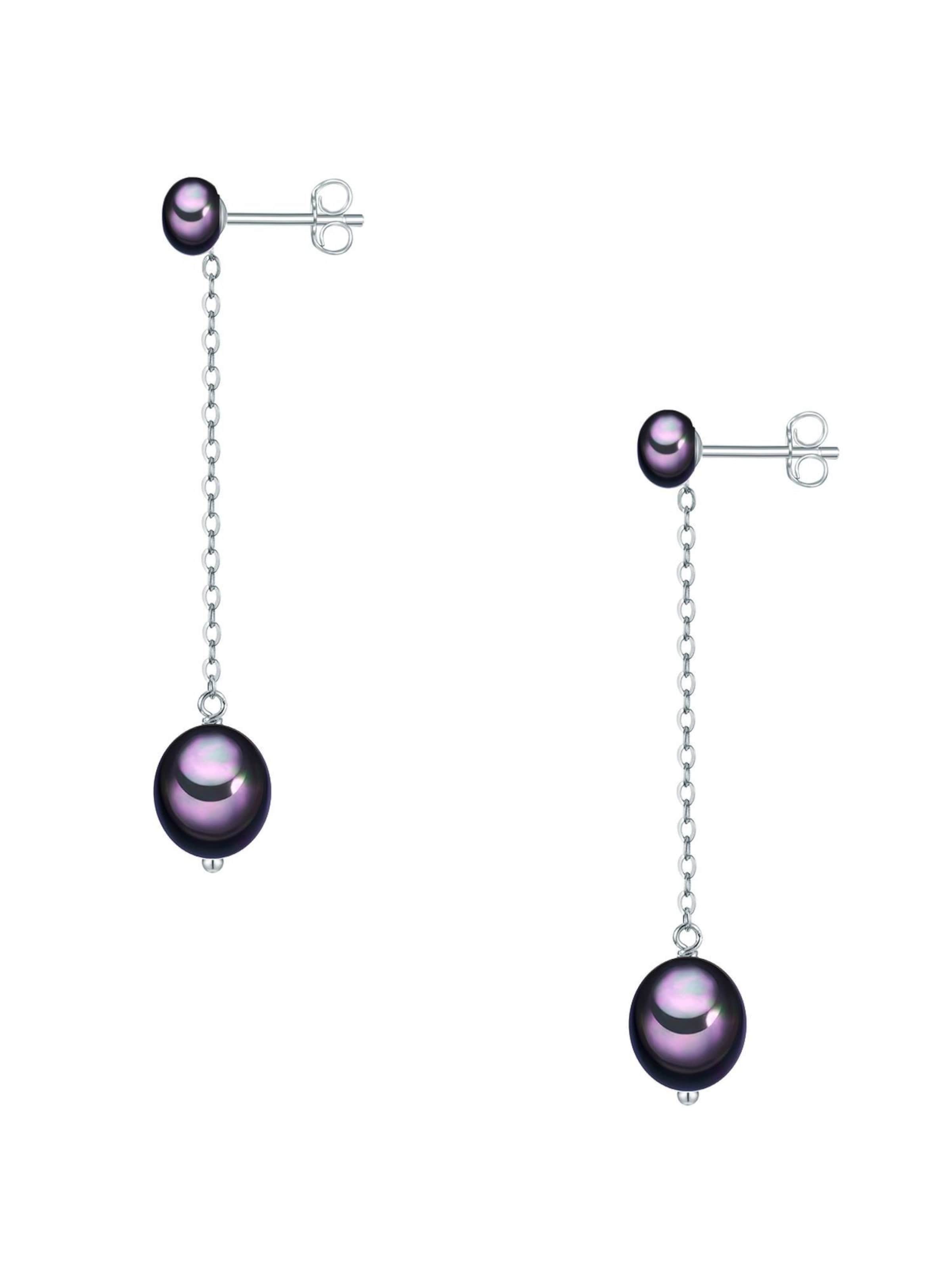 Boucles d'oreilles Valero Pearls en violet