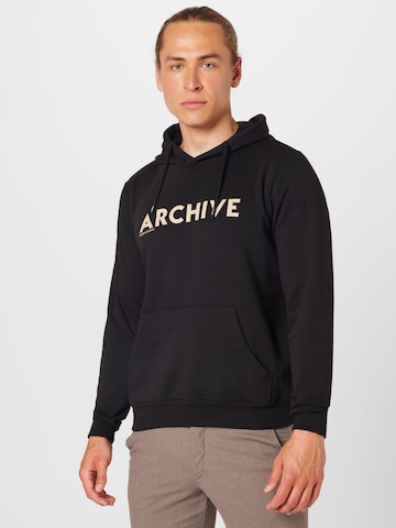 !Solid Sweatshirt in Black: front