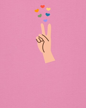 Watapparel Shirt 'Spread Love' in Pink