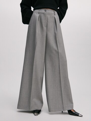 ABOUT YOU x Marie von Behrens Wide leg Pants 'Line' in Grey: front