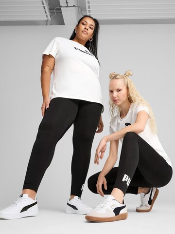 Skinny Pantaloni sportivi 'ESS No. 1' di PUMA in nero: frontale