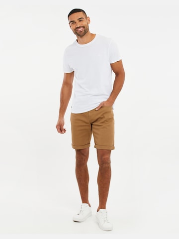 Threadbare Regular Shorts 'Sanky' in Braun