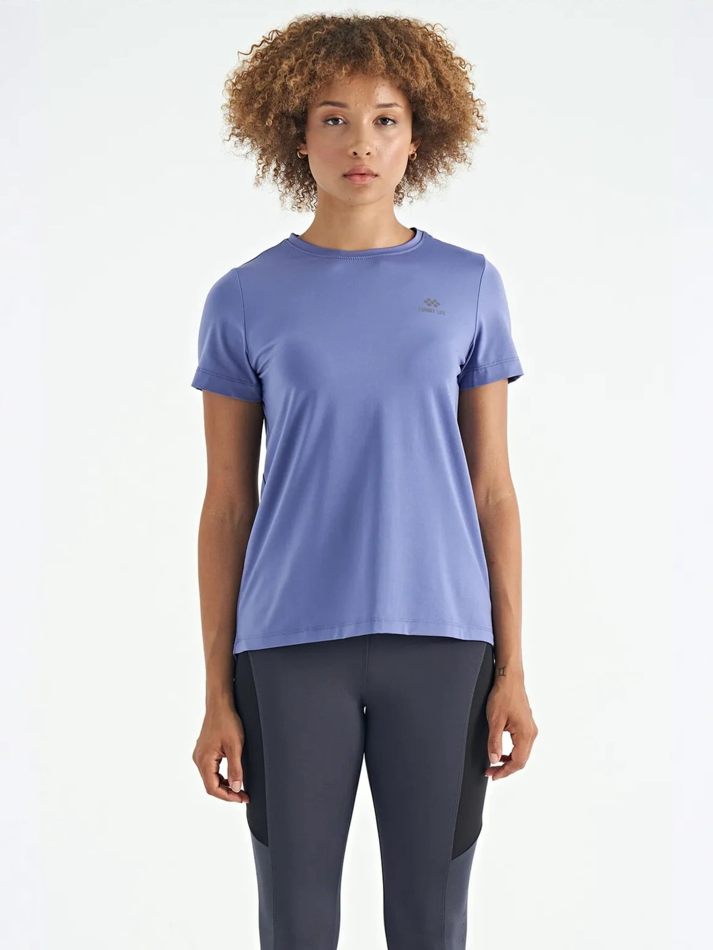T-shirt Tommy Life en bleu : devant