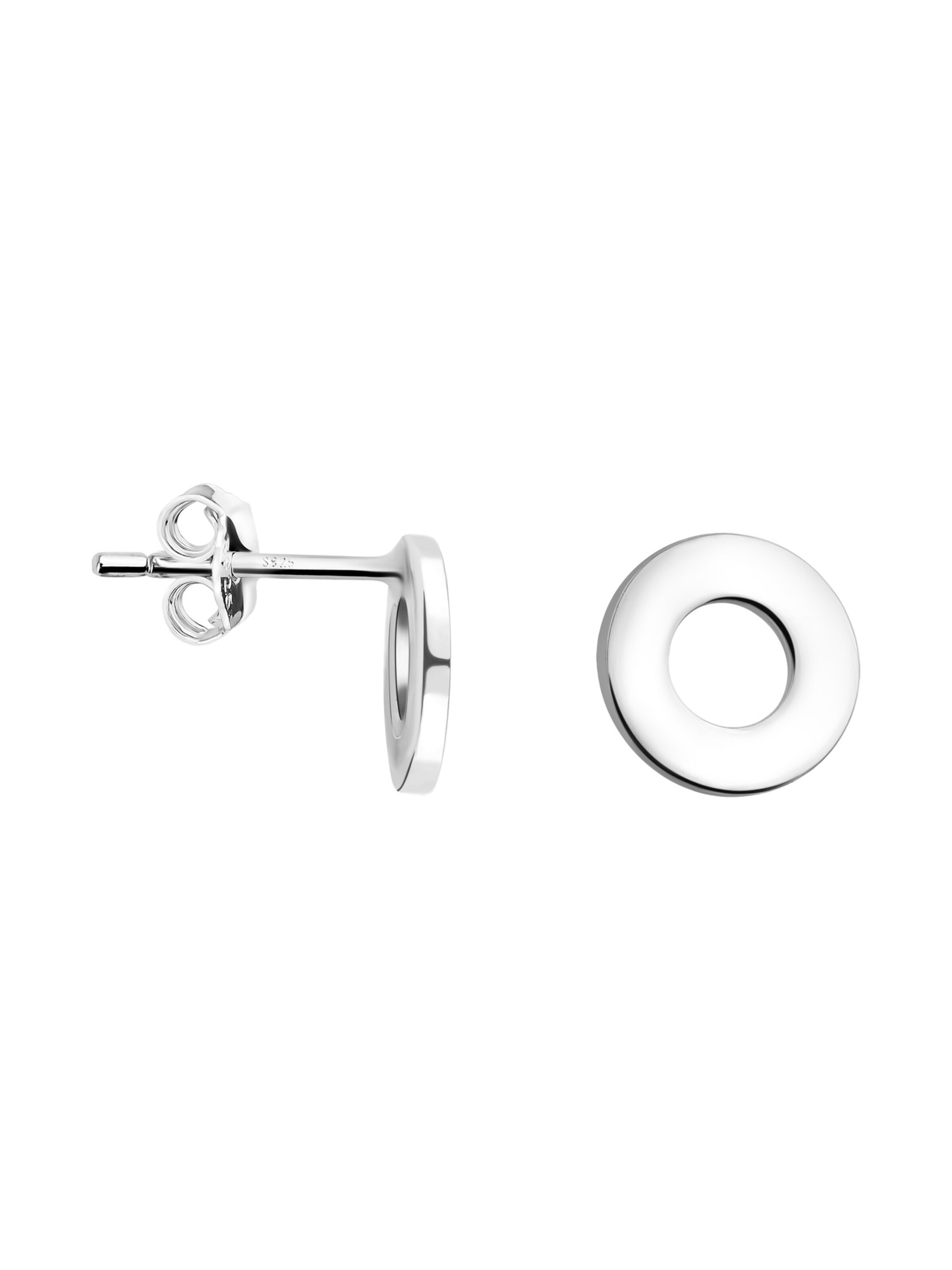 Sofia Milani Earrings 'Circle' in Silver: front