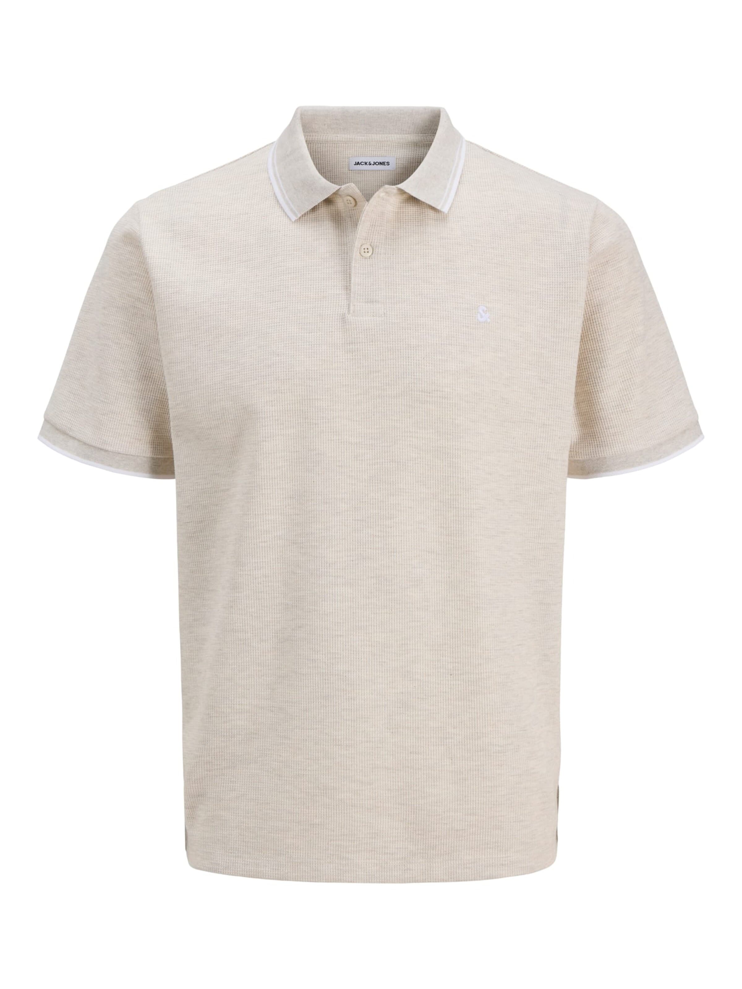 JACK & JONES Shirt 'Austin' in Beige: front