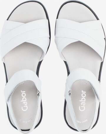 GABOR Strap Sandals in White