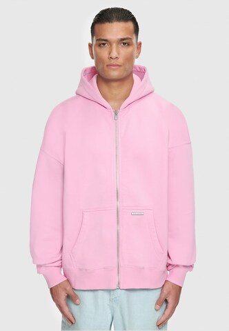 Dropsize Sweat jacket in Pink: front
