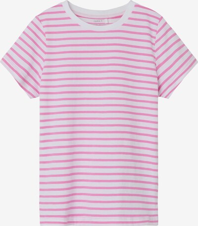 NAME IT Shirt 'TALLI' in de kleur Pink / Wit, Productweergave