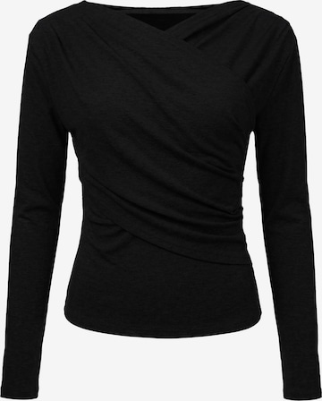 T-shirt faina en noir : devant