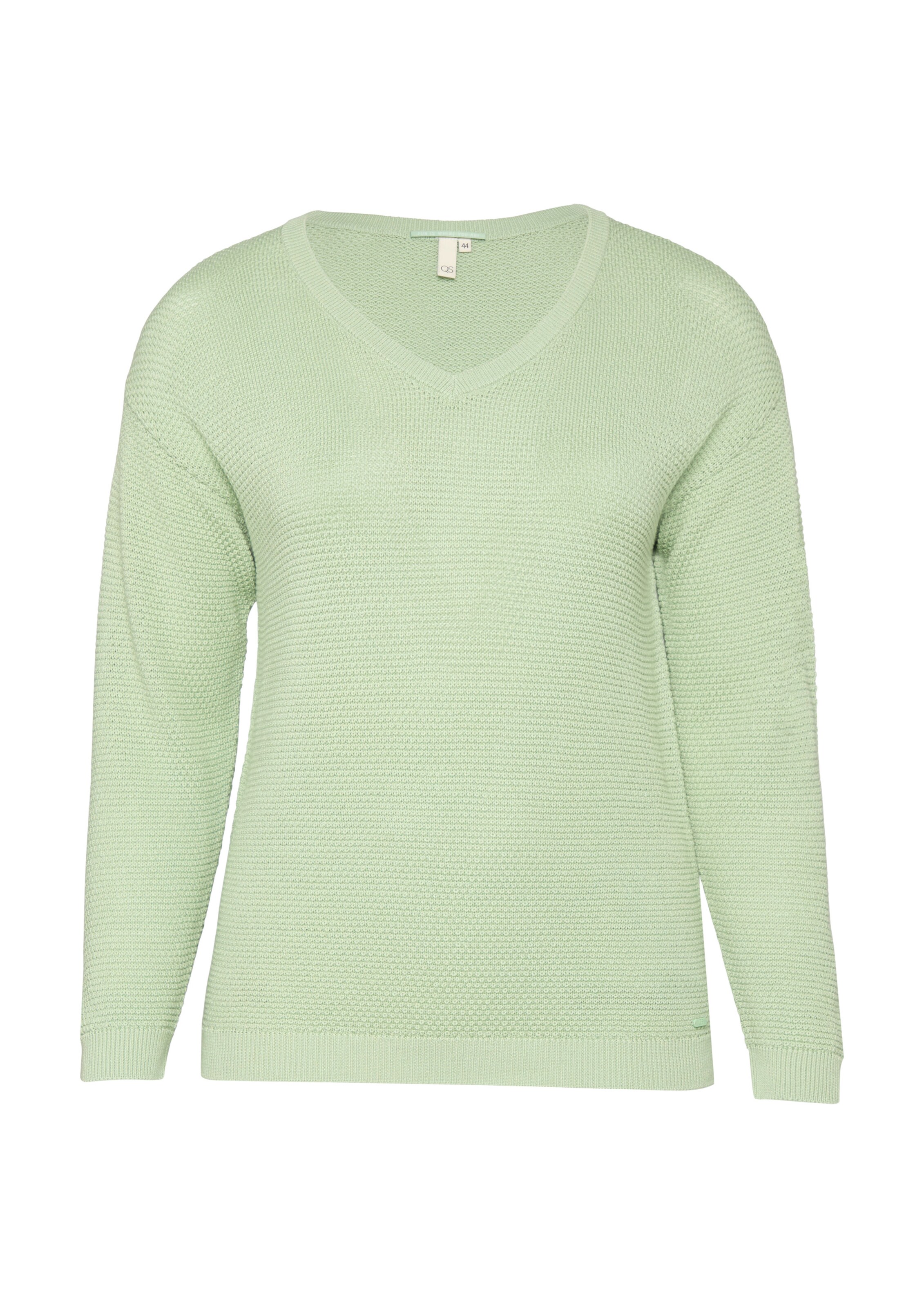 QS Pullover in Grün: Vorderseite