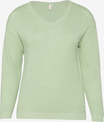 Pull-over QS en vert : devant