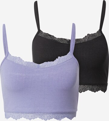 NEON & NYLON Top 'MADDIE' in Lila: voorkant