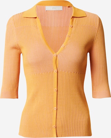 GUESS Gebreid vest 'CLAIRE' in Oranje: voorkant