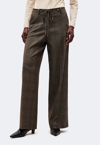 Wide leg Pantaloni con piega frontale di MORE & MORE in marrone: frontale