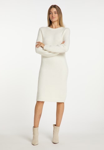 usha WHITE LABEL Knitted dress in White